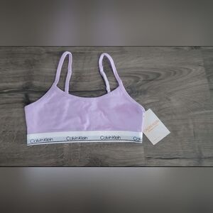 Calvin Klein Girls Lavender Bralette Size 7/8 NWT
